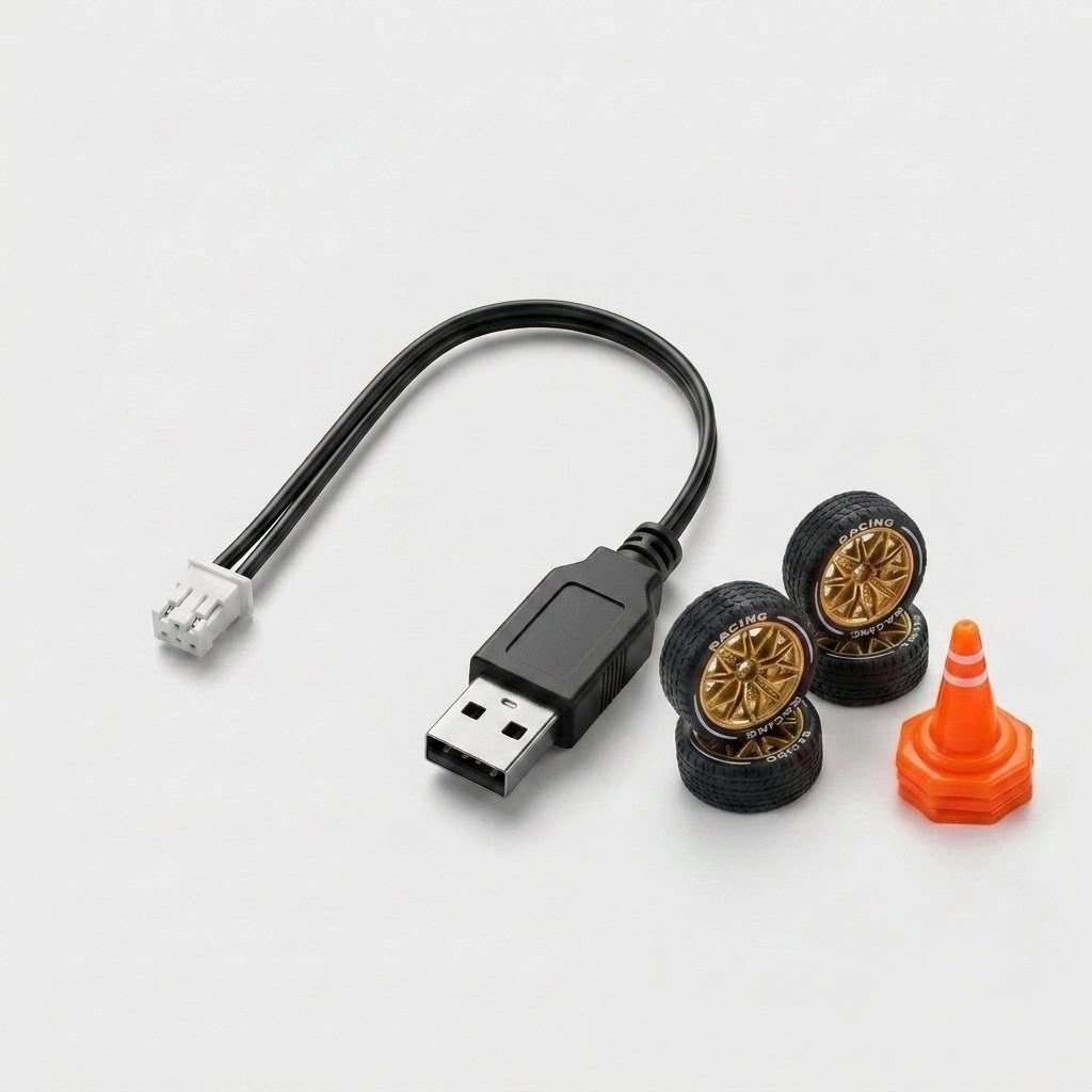 RC Drift Car With Extra Drift Tyres Model: ( 1615CH ) - Image 3